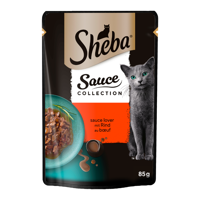 Karmy mokre dla kota - Sheba Sauce Collection Soczyste Smaki wołowina w sosie 85g