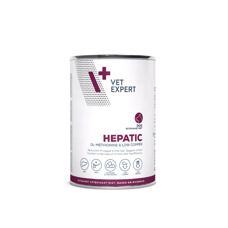 Karmy mokre dla psa - VetExpert Veterinary Diet Hepatic 400g
