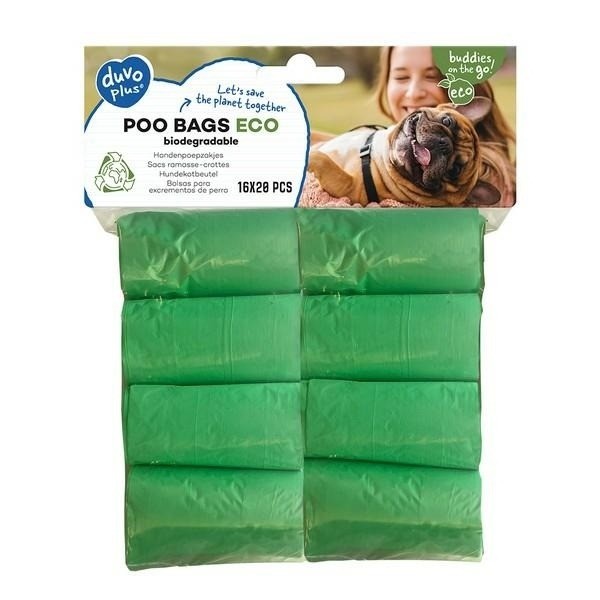 Produkty higieniczne - DUVO+ POOPI DOG Worki na odchody biodegradowalne 16x20szt.