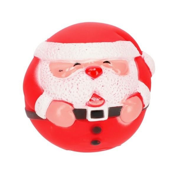 Zabawki - Dingo Zabawka Świąteczna Piłka Mikołaj piszczący 8cm
