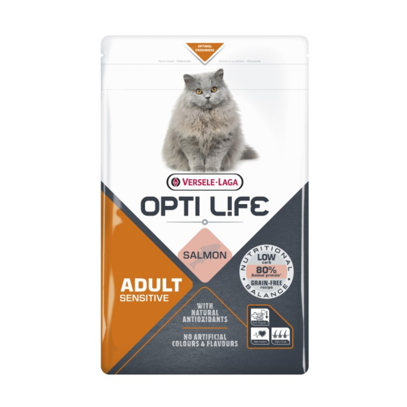 Karmy suche dla kota - Versele-Laga Opti Life Cat Sensitive łosoś