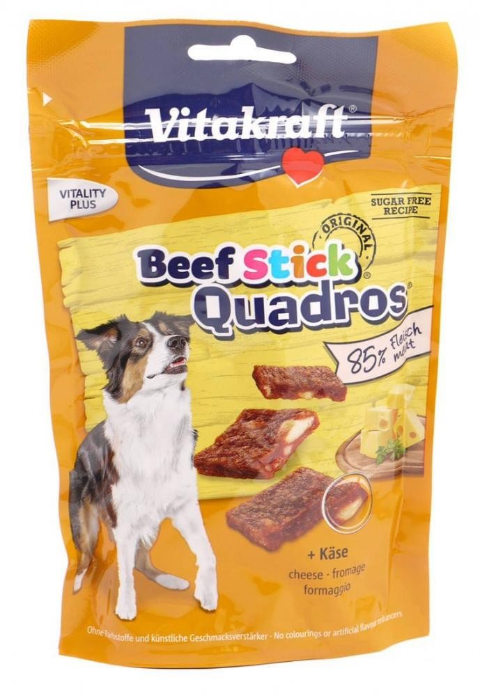 Przysmaki dla psa - Vitakraft Beef Stick Quadros ser 70g