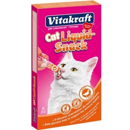 Przysmaki dla kota - Vitakraft Cat Liquid-Snack Kaczka 6 x 15g