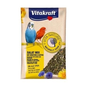 Karmy, przysmaki dla ptaków - Vitakraft Salat Mix Zioła dla ptaków ozdobnych 10g