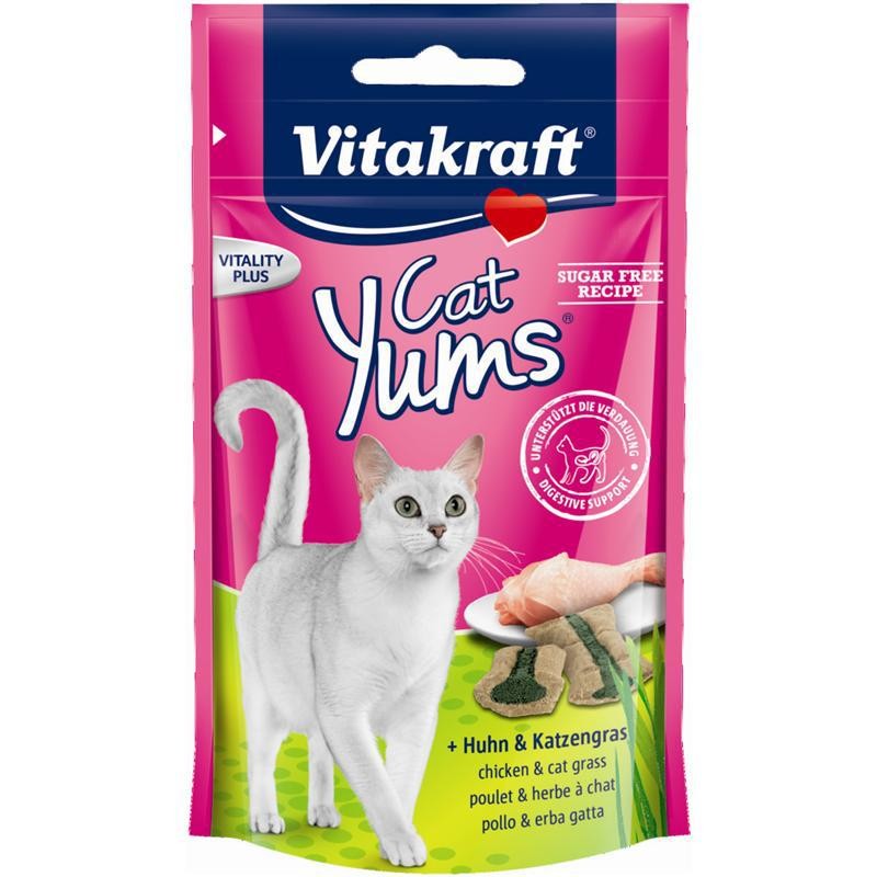 Przysmaki dla kota - Vitakraft Kot Cat Yums kurczak z kocią trawą 40g