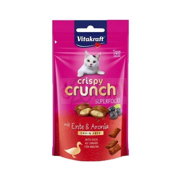 Przysmaki dla kota - Vitakraft Kot Crispy Crunch kaczka z aronią 60g