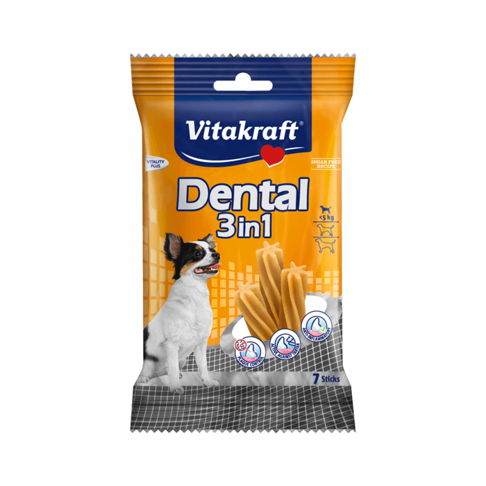 Przysmaki dla psa - Vitakraft Pies Dental 3in1 XS Extra Small 7szt. 70g
