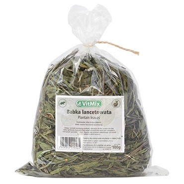 Przysmaki dla małych ssaków - Vitmix Babka lancetowata suszona dla gryzoni 100g