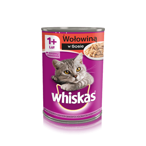 Karmy mokre dla kota - Whiskas w sosie 400g x 4