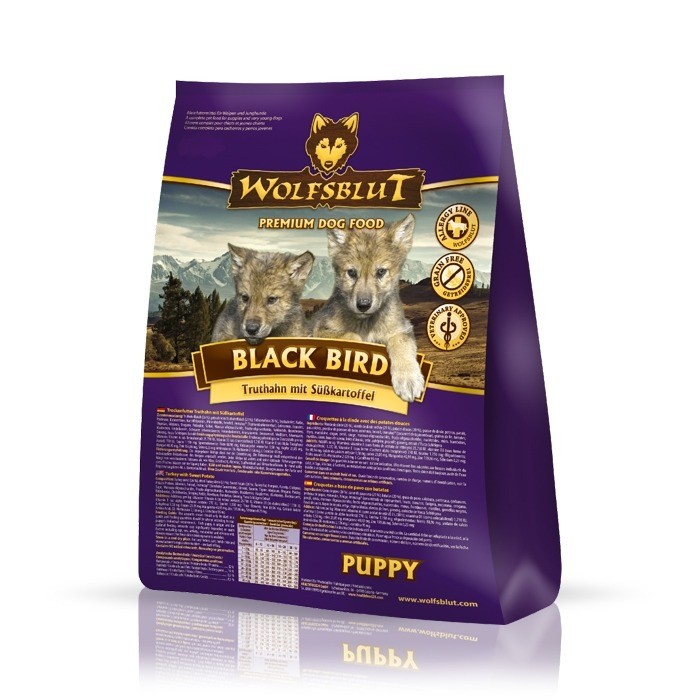 Karmy suche dla psa - Wolfsblut Dog Puppy Black Bird