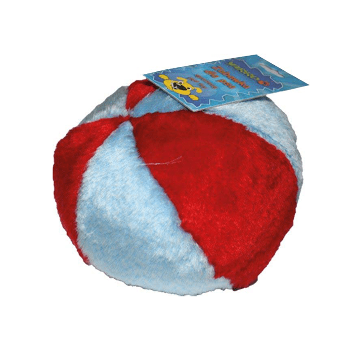 Zabawki - Yarro Piłka pluszowa czerwono-niebieska 12cm