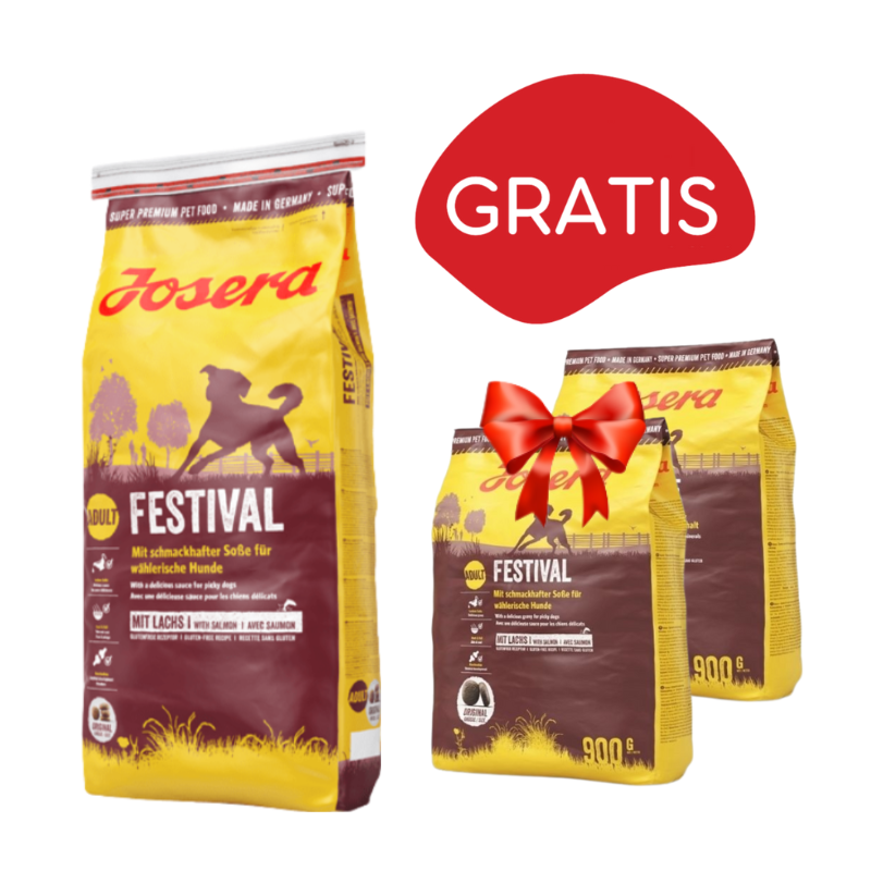 Karmy suche dla psa - Josera Festival Adult 12,5kg + 2 x 900g GRATIS