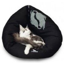 MyKotty EMI Łóżko czarne dla kota 12x63x98cm