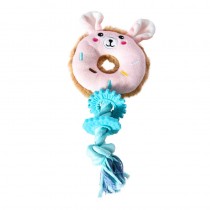 Buba Pluszowy ring z szarpakiem i gumowymi gryzakami Królik 23cm