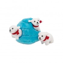 ZippyPaws Pluszowa norka Iglo z misiami polarnymi