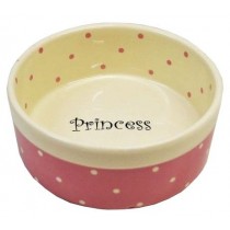 Yarro Miska Ceramiczna Princess 13 x 5,5cm różowa