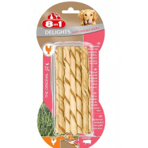 8in1 Delights Twisted Sticks pork - wieprzowina 10szt.