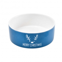 Barry King Miska ceramiczna Merry Christmas niebieska 16cm