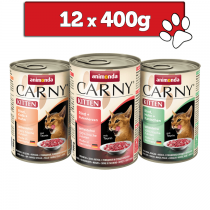 Animonda Carny Kitten mix 3 smaków 400g x 12