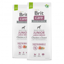 Brit Care Sustainable Junior Large Breed Chicken & Insect 2x12kg