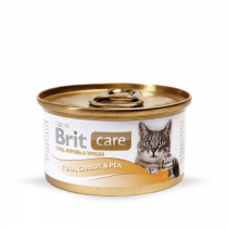Brit Care w sosie tuńczyk groszek 80g x 12