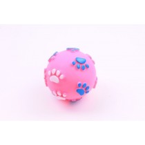 Chico Piłka w łapki z winylu różowa 6cm