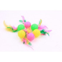 Chico Piłeczki z piórkiem 4cm 6szt.