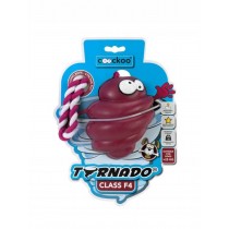 Coockoo Tornado gryzak na przysmaki z liną bordowy [rozmiar F4] 13 x 10,5 x 10,5cm