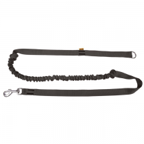 Dingo Smycz taśma do biegania z amortyzatorem uchwyt czarna 170cm