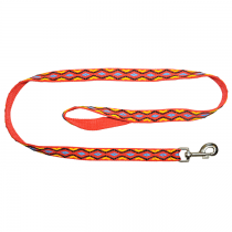 Chaba Smycz taśma romby czerwona