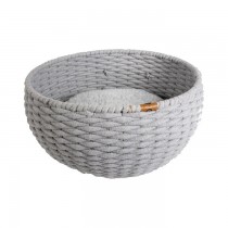 DUVO+ Legowisko plecione owal szare 45x34x16cm