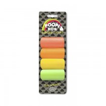 DUVO+ POOPI DOG Worki na odchody neonowe 4x20szt.