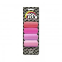 DUVO+ POOPI DOG Worki na odchody odcienie różu 4x20szt.