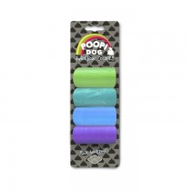 DUVO+ POOPI DOG Worki na odchody tęczowe 4x20szt.