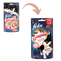 Felix Crispies Łosoś i Pstrąg 45g