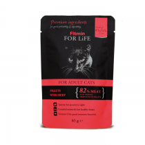 Fitmin Cat For Life Pouch Adult Beef 85g x 12