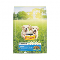 Friskies Junior z kurczakiem mlekiem i warzywami 500g