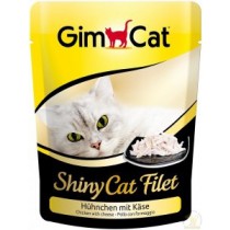 Gimcat ShinyCat kurczak i ser 70g x 12