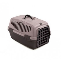 Stefanplast Transporter Gulliver plastikowe drzwi różowo-brązowe