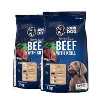 John Dog Berry Line Junior Wołowina i kryl 2x3kg