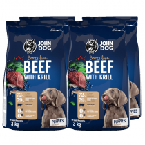 John Dog Berry Line Junior Wołowina i kryl 4x3kg