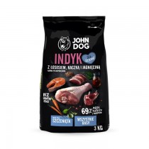 John Dog Premium Junior Indyk z łososiem, kaczką i jagnięciną