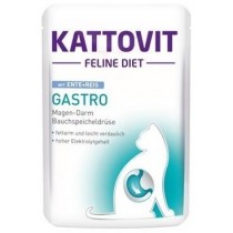 Kattovit Feline Diet Gastro kaczka i ryż 85g x 12