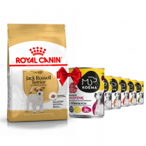 Royal Canin Adult Jack Russell Terrier 7,5kg + Koema 90% mięsa mix 6 smaków 400g x 6
