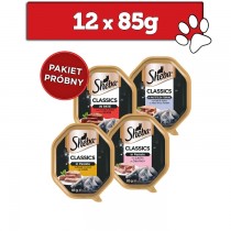 Sheba Classics mix smaków Tacka 85g x 12
