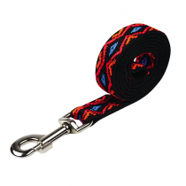 Chaba Smycz taśma romby czarna