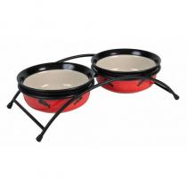 Trixie Miski ceramiczne na stojaku 2x250ml