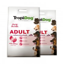 Tropidog Adult Medium & Large Turkey & Rice 2x15kg