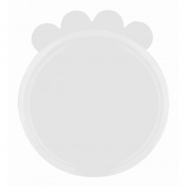 Trixie Silikonowe przezroczyste wieczko z uchwytem na puszki karmy mokrej 7,6cm (2szt.)