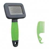 Trixie Druciana szczotka i plastykowy grzebyk dla gryzoni 7x13cm